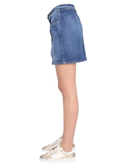 Dsquared2 Dsquared Women Skirt With Pocket In Blue