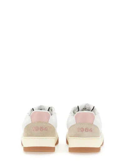 Dsquared2 Textured Leather And Polyamide Sneakers In Multicolor