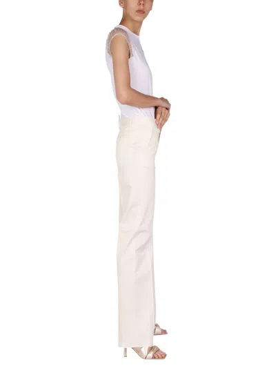 Dsquared2 Straight-leg Mid-rise Trousers In Cream