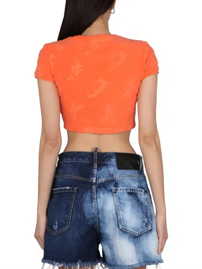 Dsquared2 Dsquared Women Top Cropped In Orange