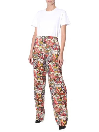 Dsquared2 Wide Pants In Multicolor