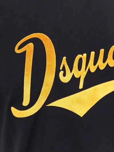Dsquared2 Men  Black T-shirts In Black