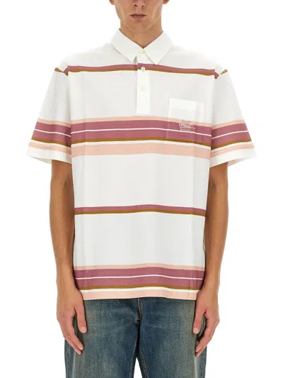 Etro Polo Shirt With Pegasus Embroidery In Cream