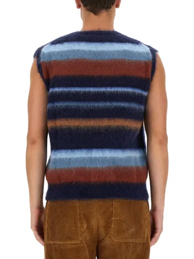 Etro Vest With Stripe Pattern In Blue