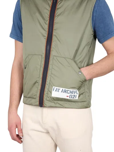 Fay Vest Sleeveless Side Pockets In Multicolor