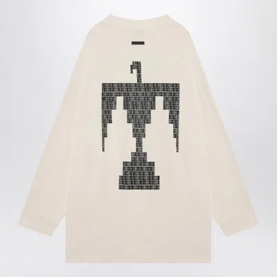 Fear Of God Long-sleeved Thunderbird T-shirt In White