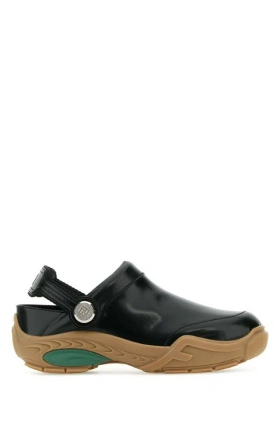 Fendi Loafer Calf Leather In Black