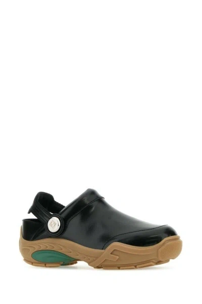 Fendi Loafer Calf Leather In Black