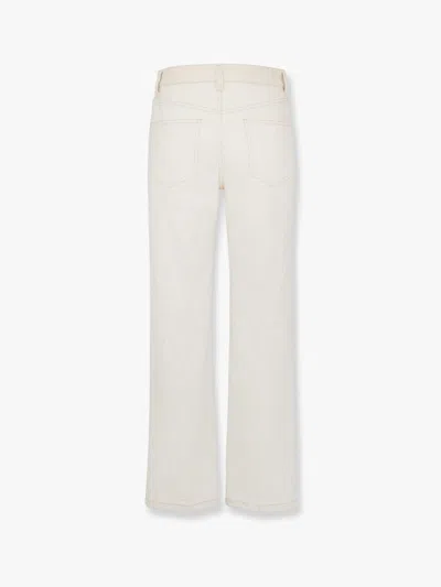 Fendi Multicolor Denim Jeans In White