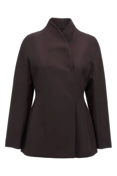 Fendi Women Blazer In Grain De Poudre In Purple
