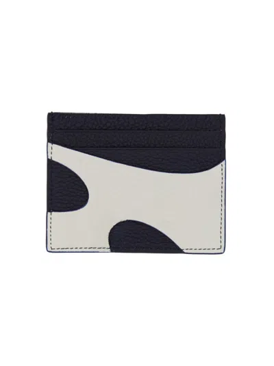 Ferragamo Men Leather Card Holder In White