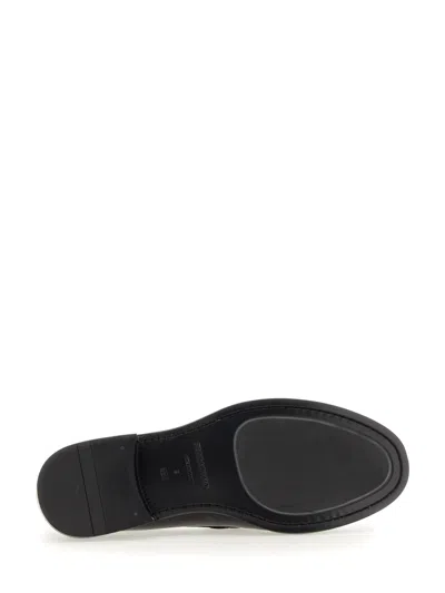 Ferragamo Men Moccasin Gancini In Black