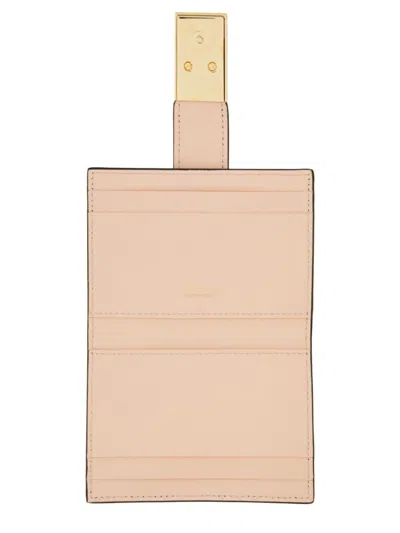 Ferragamo "fold-over Embrace" Card Holder In Black