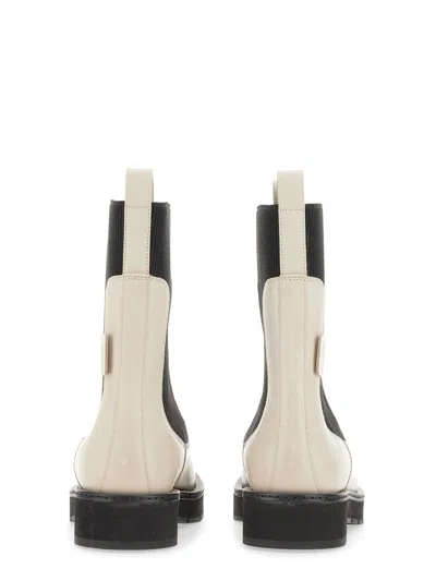 Ferragamo Rook Leather Chelsea Boots In Multicolor