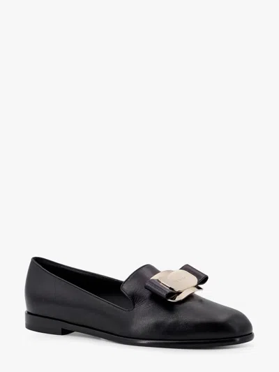 Ferragamo Zarina Leather Loafer In Black