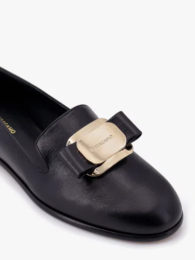 Ferragamo Zarina Leather Loafer In Black