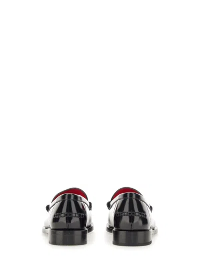 Ferragamo Detail Men Tailor Mocassin In Black