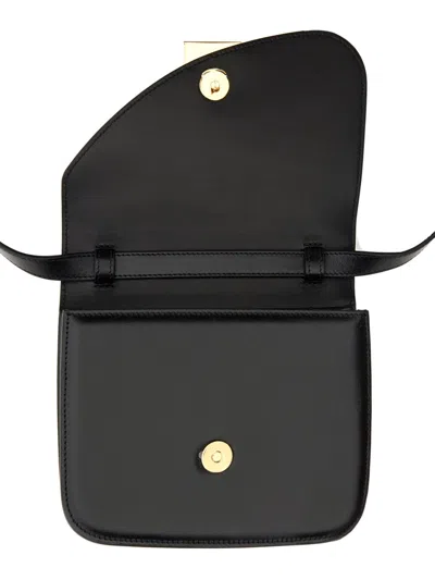 Ferragamo Women Shoulder Bag "flame" In Black