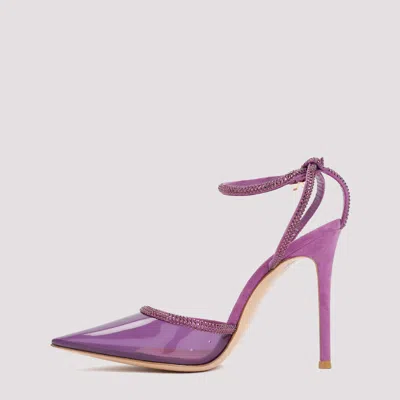 Gianvito Rossi 105 Crystal-embellished Plexiglass Pumps In Multicolor