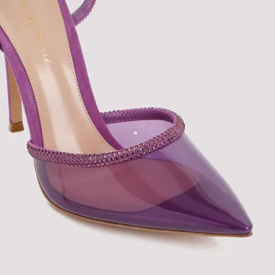 Gianvito Rossi 105 Crystal-embellished Plexiglass Pumps In Multicolor