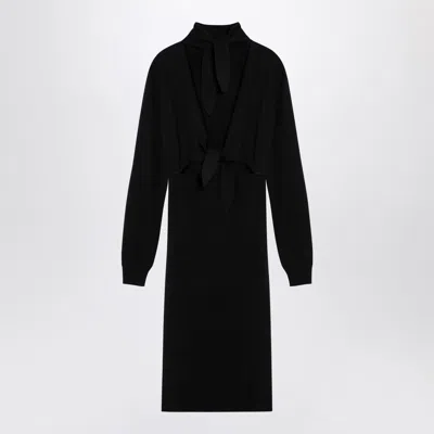 Givenchy Wool-blend Turtleneck Dress In Black