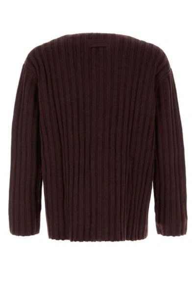 Givenchy Men Burgundy Cashmere Cardigan In Red