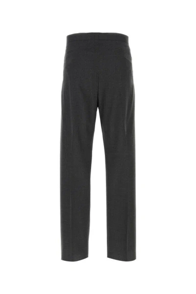 Givenchy Virgin Wool Blend Pants With Elastic Waistband In Gray
