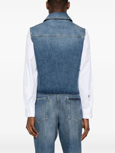 Givenchy Denim Vest In Multicolor