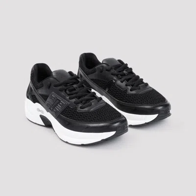 Givenchy Nfnty-52 Runners In Synthetic Leather And Mesh In Black