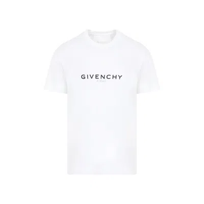 Givenchy Men White Cotton T-shirt
