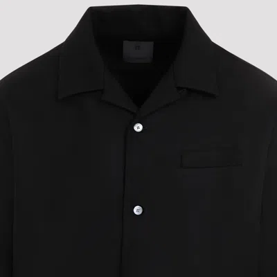 Givenchy Overshirt In Virgin Wool In Black