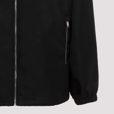 Givenchy Windbreaker Jacket With Logo Jackets In Black