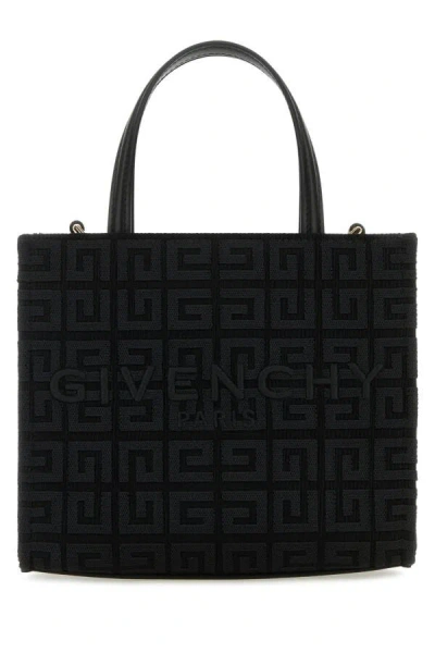 Givenchy Woman Black Fabric Mini G-tote Handbag In Black