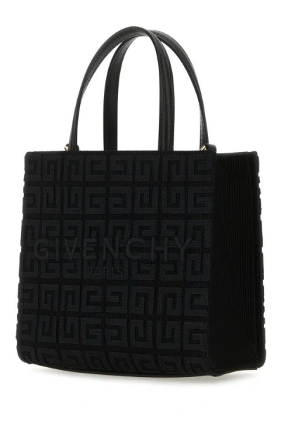 Givenchy Woman Black Fabric Mini G-tote Handbag In Black