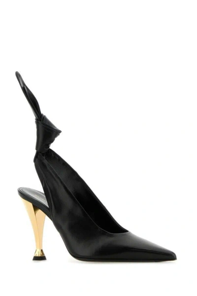 Givenchy Beauw Black Sling Pumps In Black