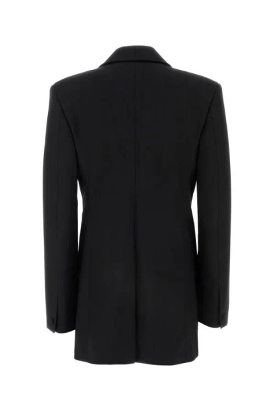 Givenchy Black Single-breasted Jacket With Lurex Stripes In Black