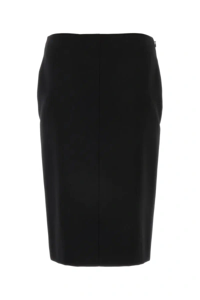 Givenchy Wool Skirt With 4g Detail Skirts Black In Black