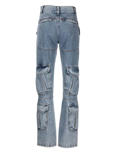 Givenchy High-rise Straight-leg Cargo Jeans In Multicolor