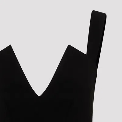 Givenchy V-collar Mini Dress In Black