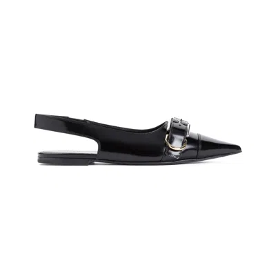 Givenchy Voyou Slingback Ballerina Flat With Pointed Toe In Black