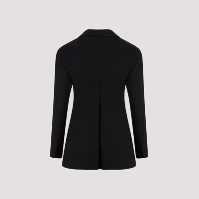 Givenchy Tricotine Wool Tuxedo Blazer In Black