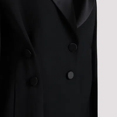 Givenchy Tricotine Wool Tuxedo Blazer In Black