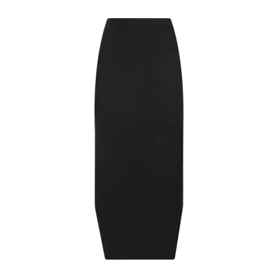 Givenchy Asymmetric Skirt In Wool And Mohair In Black