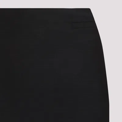 Givenchy Asymmetric Skirt In Wool And Mohair In Black