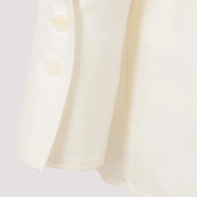 Givenchy Long-sleeved Silk Blouse In White