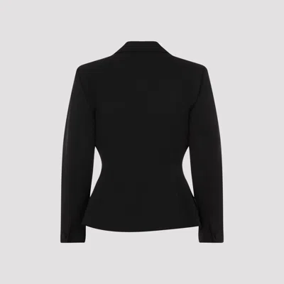 Givenchy Elegant Wool Blazer With Signature 4g Emblem In Black