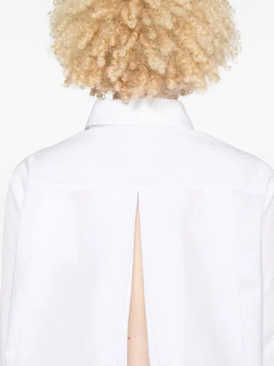 Givenchy Oversized Shirt In Poplin With Open Back In Multicolor