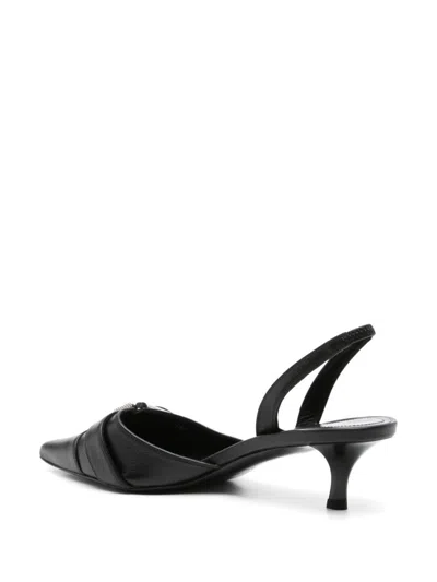 Givenchy Voyou Buckled Textured-leather Slingback Pumps In Multicolor
