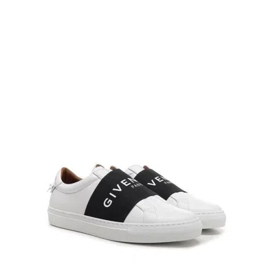 Givenchy Women White Webbing Low-top Sneakers In White