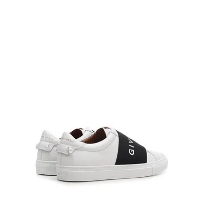 Givenchy Women White Webbing Low-top Sneakers In White